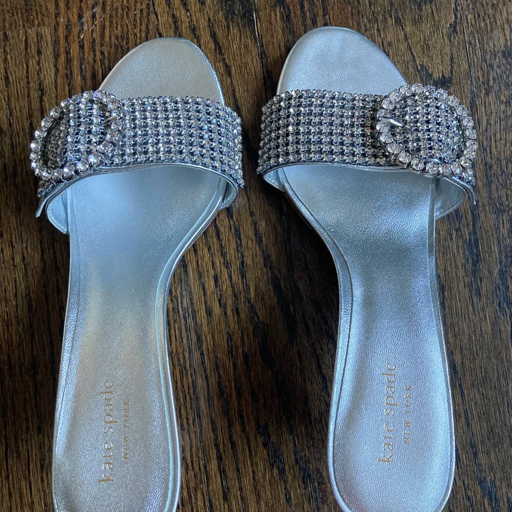 Kate Spade Silver Embellished Women's Sandals